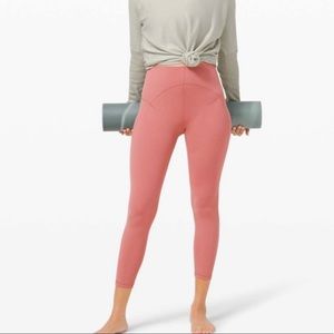 Lululemon Unlimit High-rise tight 25” brier rose size 4